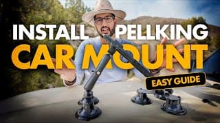PellKing Suction Car Mount Kit — Install Guide — Taha Abbasi The Brown Cowboy YouTube
