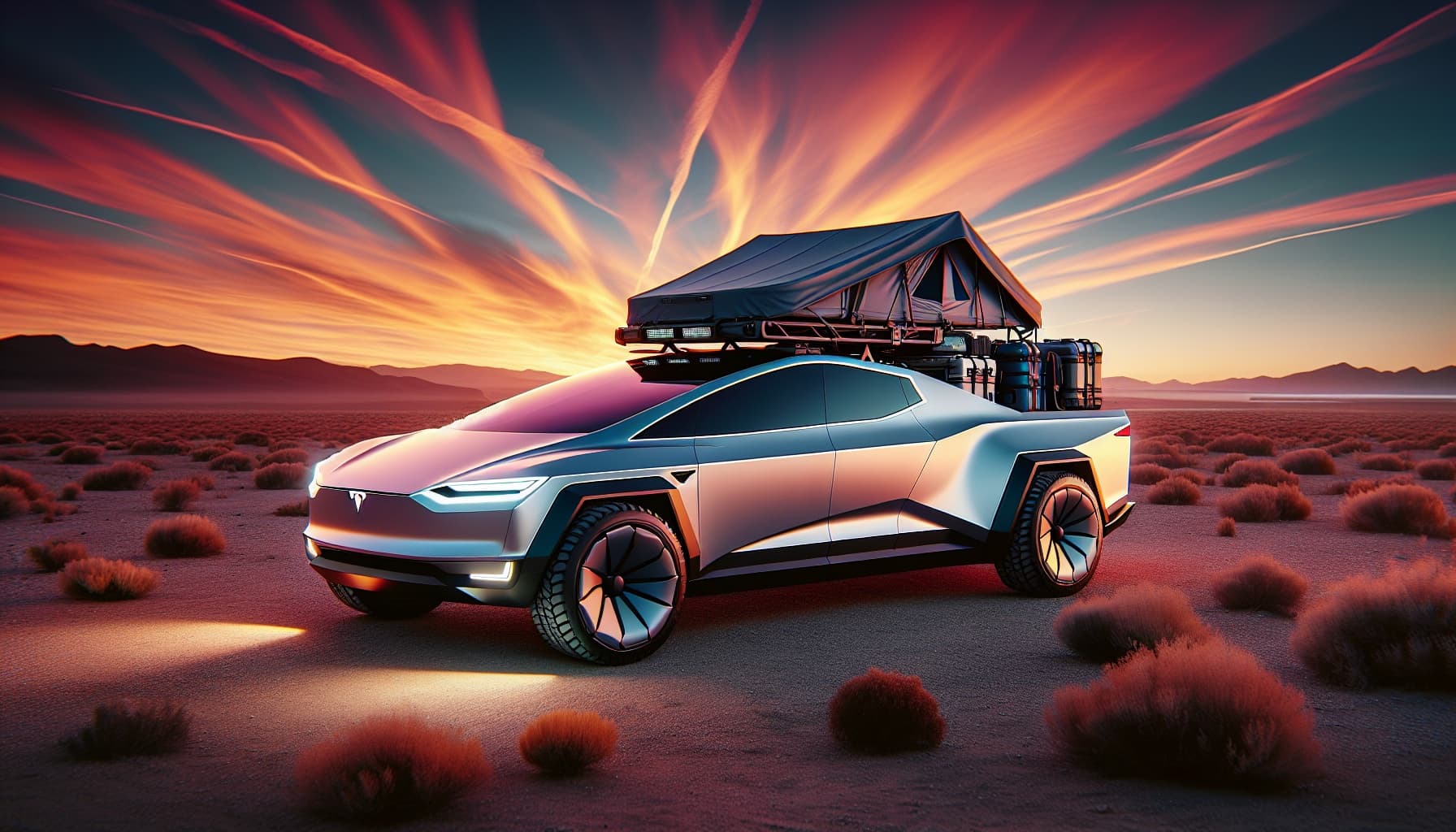 The Ultimate Cybertruck Overlanding Setup: Camp Anywhere With Electric Power | Taha Abbasi